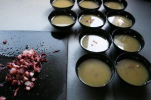 poulpe gelée d'asperges